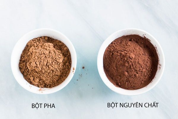 Phân biệt bột cacao nguyên chất và cacao pha